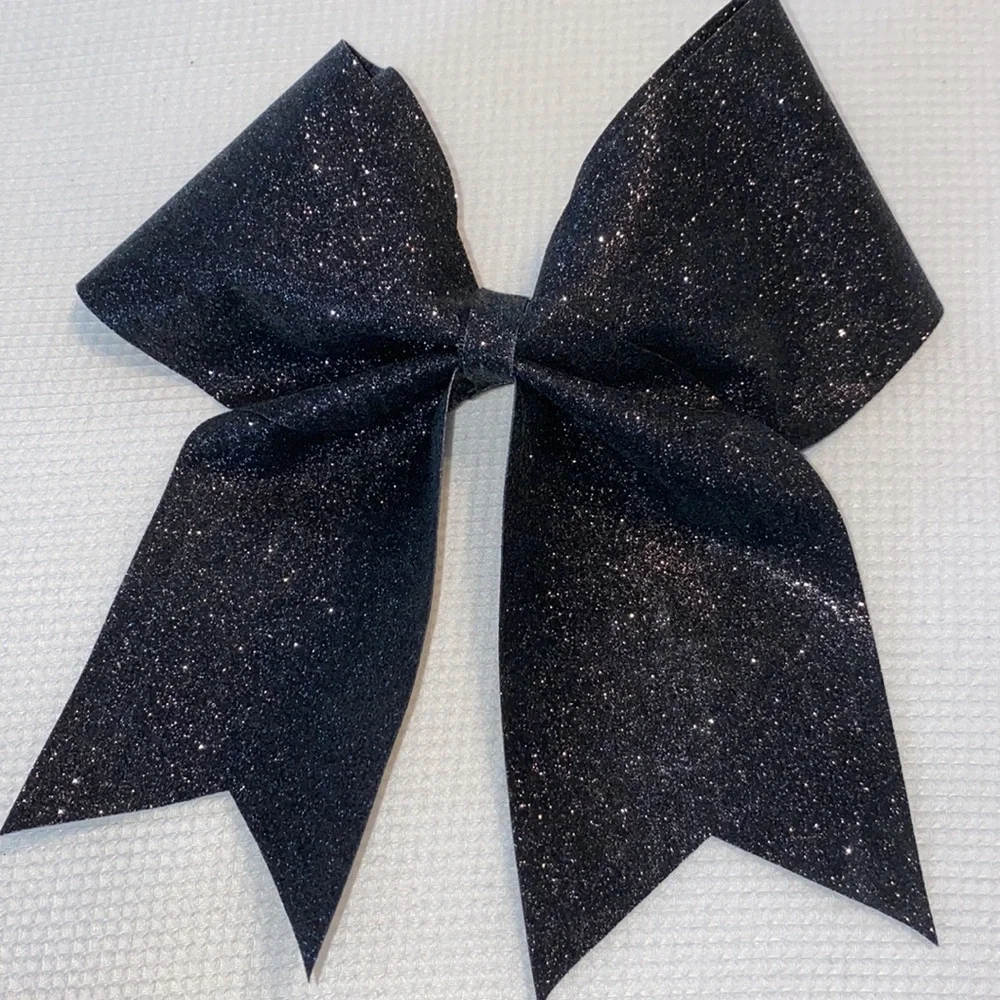 Cheerleader black sparking bow bundle with 2